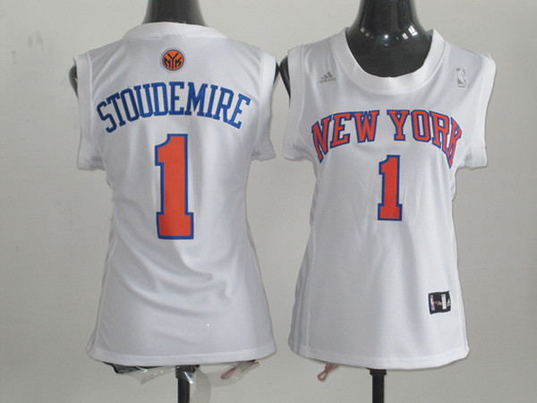  NBA Women New York Knicks 1 Amar'e Stoudemire Swingman White Jersey